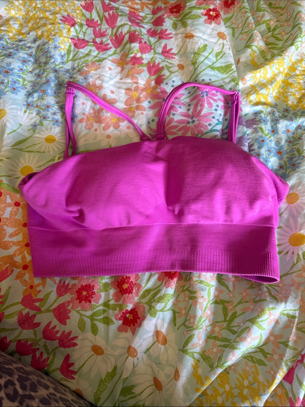 Alphalete Hot Pink Seamless Bralette